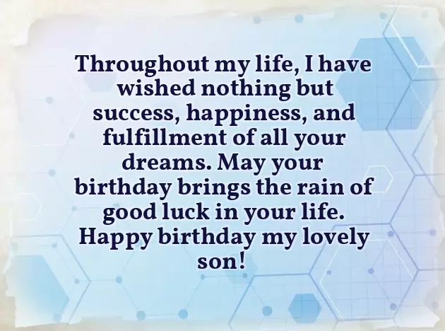 Happy Birthday Lovely Son
