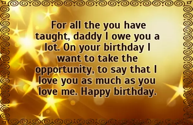 Birthday Greetings To My Father