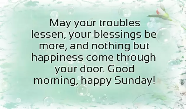 Good Morning Blessing Sunday Good Morning Blessing Sunday