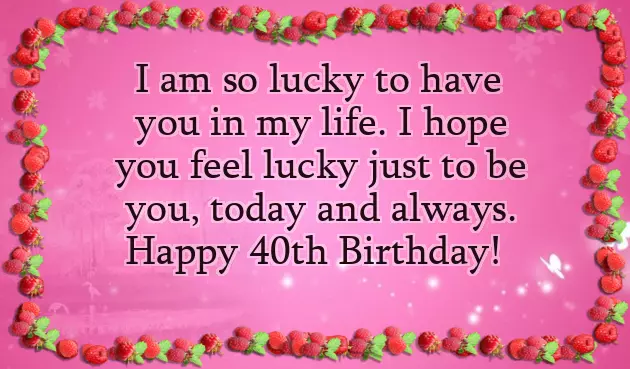 Happy 40Th Daughter