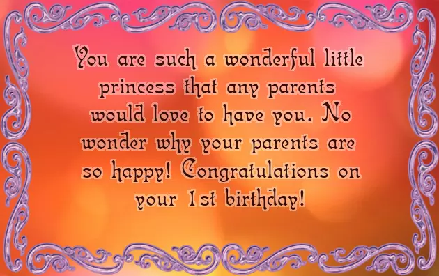 1St Birthday Girl Wishes 1St Birthday Girl Wishes