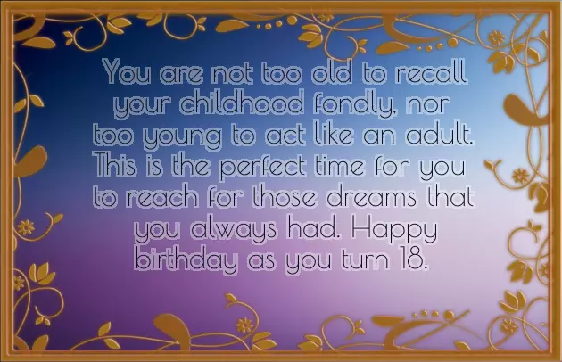 Happy 18 Birthday Wishes Happy 18 Birthday Wishes