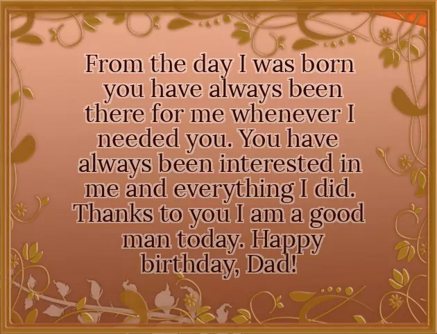 Happy Birthday Dad Best Wishes