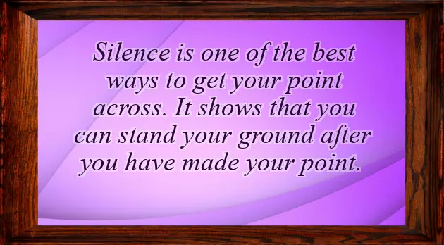 Silence Quotes