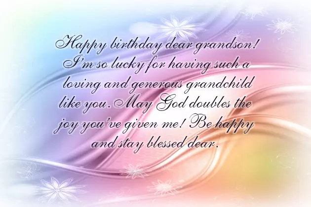 5Th Birthday Wishes For Grandson