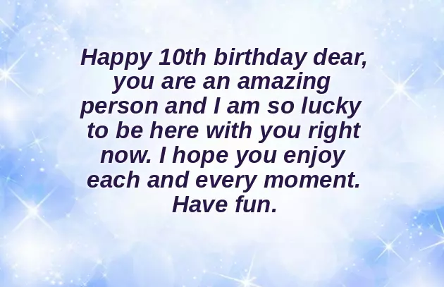 Birthday Wishes For Nephew 10 Years Old