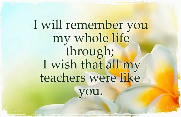 Short Thank You Poems For Teachers From Students Short Thank You Poems For Teachers From Students