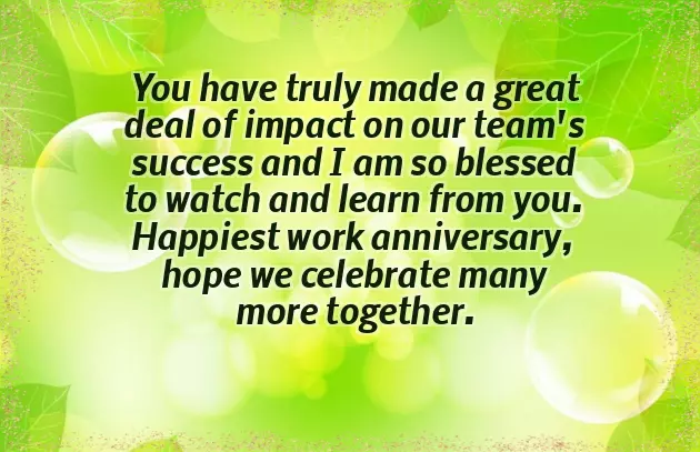 1 Year Anniversary Message 1 Year Anniversary Message