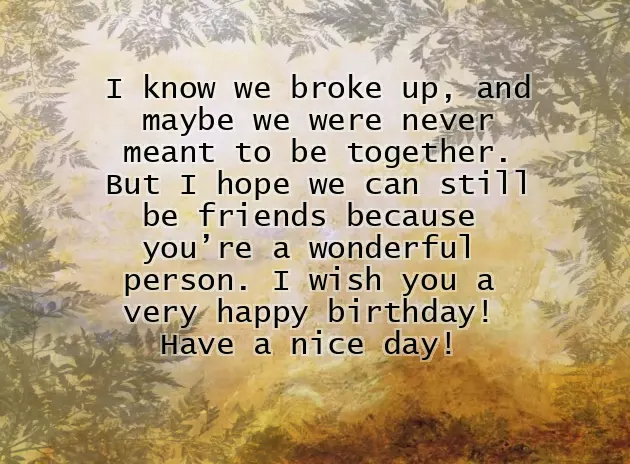 Birthday To My Ex Girlfriend Birthday To My Ex Girlfriend