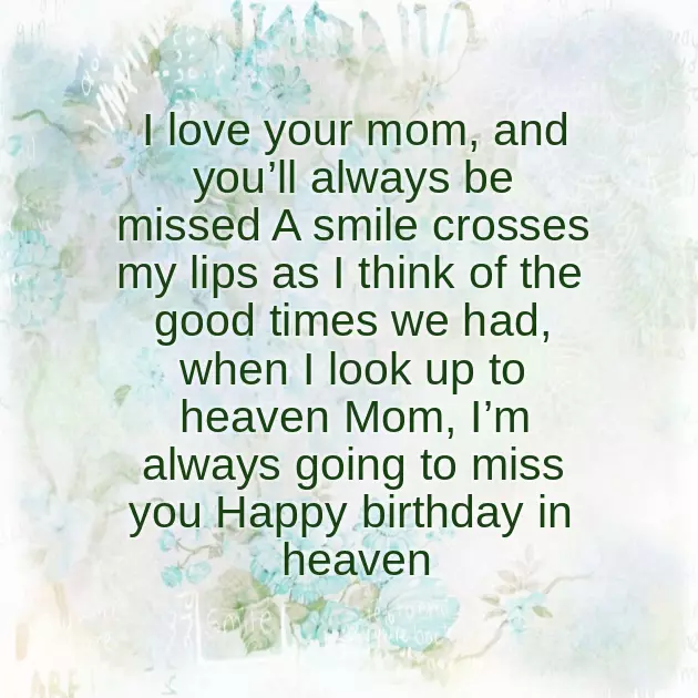 Birthday Wishes To Mum In Heaven