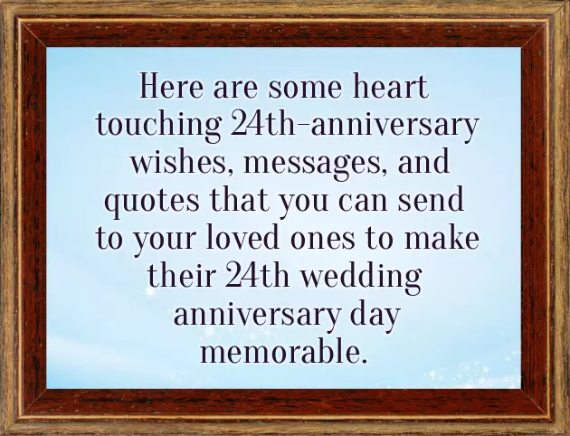 24Th Wedding Anniversary 24Th Wedding Anniversary