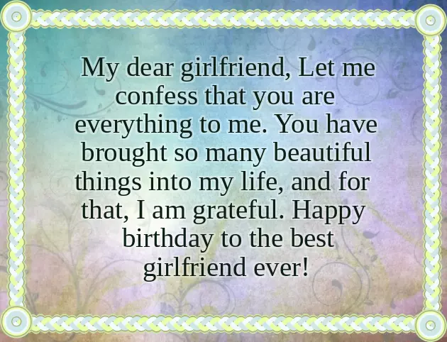 Happy Birthday Letter For Her