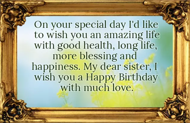 Happy Birthday Wishes From Sister To Brother