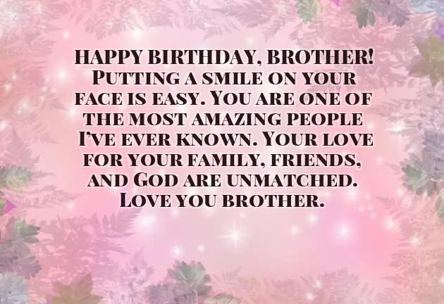 Birthday Brother Wishes