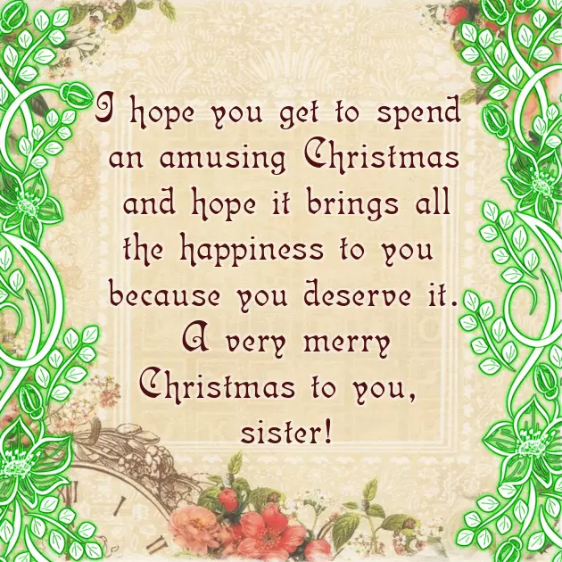 Happy Christmas Sister Happy Christmas Sister