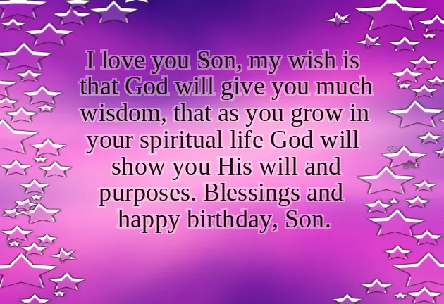 Birthday Greetings To A Dear Son