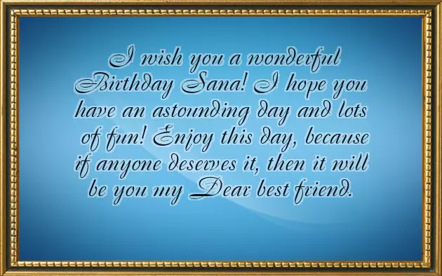 Happy Birthday Sana Wishes Happy Birthday Sana Wishes