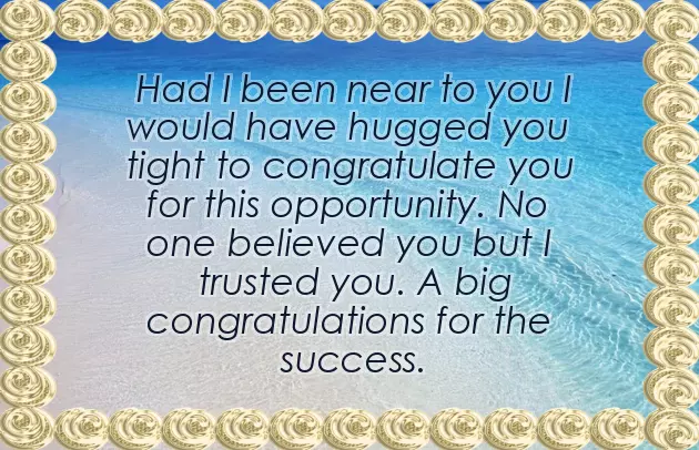 Congratulations To My Daughter On Her New Job