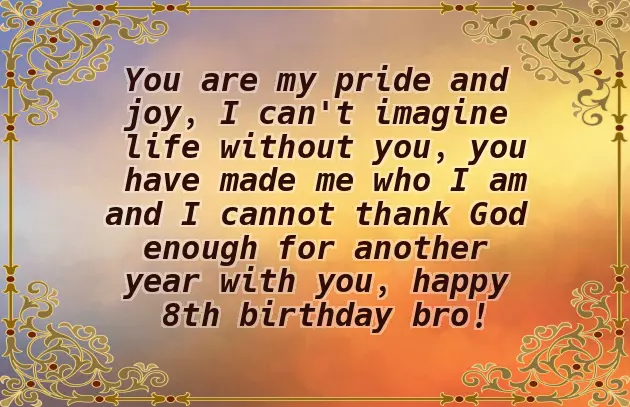 Son 8Th Birthday Wishes