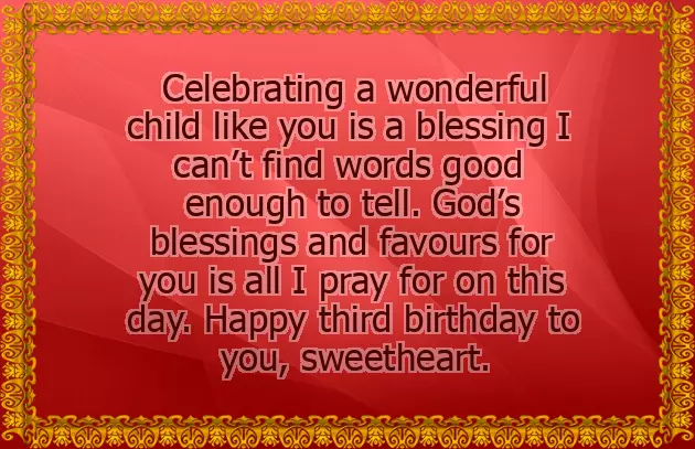 Birthday Wishes For Boy 3 Years Old