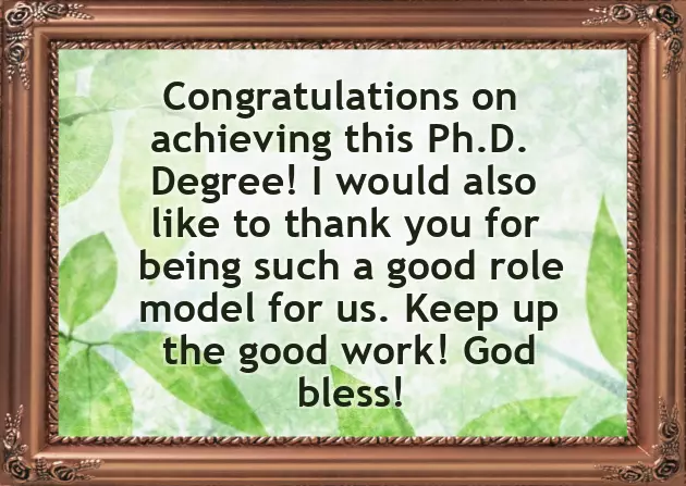 Phd Congratulations Message Phd Congratulations Message