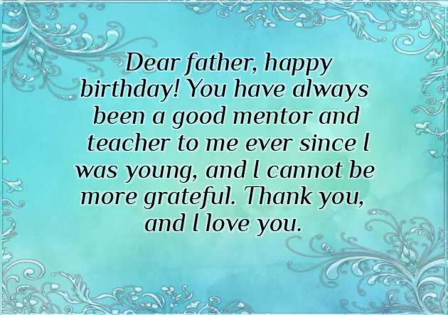 Quotes For Birthday For Father