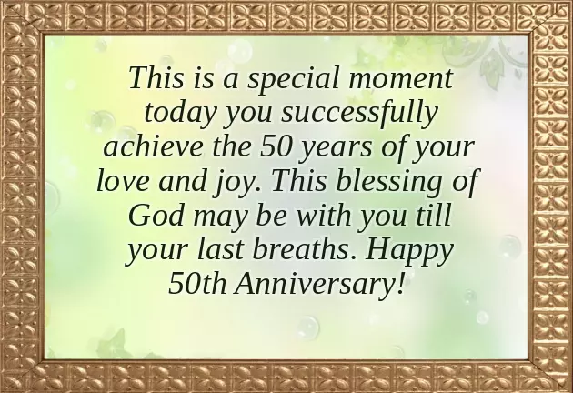 50Th Wedding Anniversary Messages 50Th Wedding Anniversary Messages