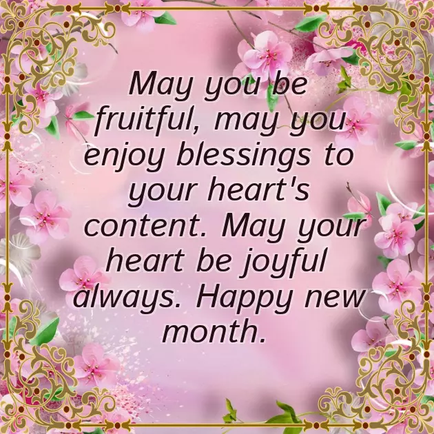 February New Month Message February New Month Message