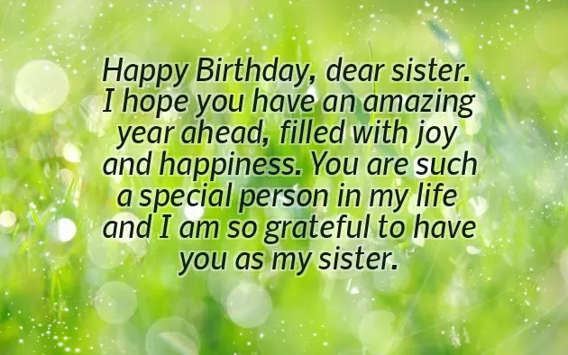 Birthday Wishes To A Cousin Sister
