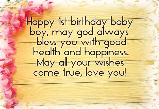 Happy Birthday My Son 1 Year