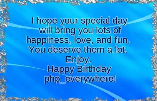 Happy Birthday To Mia