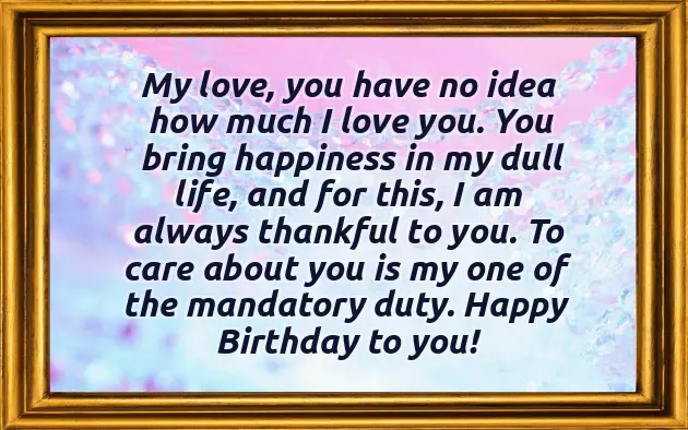 Happy Birthday To Your Love