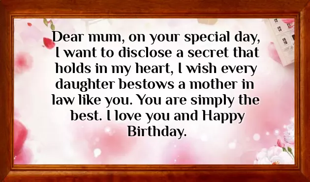 Birthday Wishes Messages For Mother In Law Birthday Wishes Messages For Mother In Law