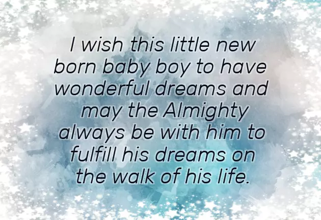 Wishes New Baby Boy Wishes New Baby Boy