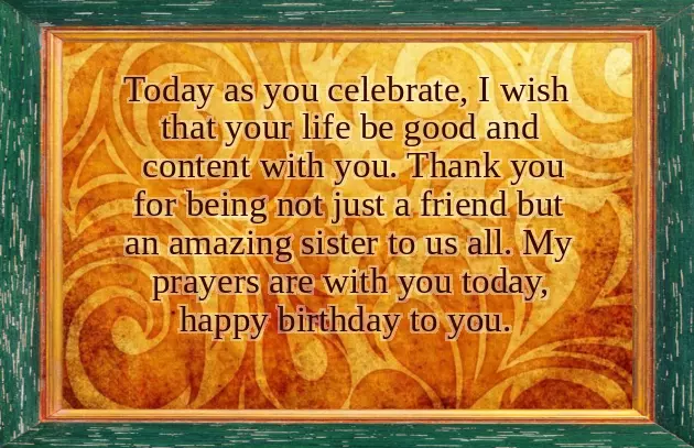 Birthday Wishes To A Friend Sister Birthday Wishes To A Friend Sister