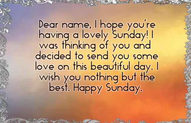 Nice Sunday Wishes Nice Sunday Wishes