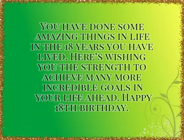 Happy 18 Birthday Wishes Happy 18 Birthday Wishes