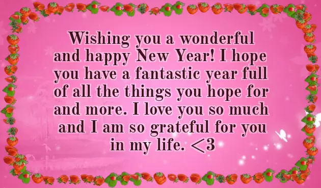 Happy New Year My Love Happy New Year My Love