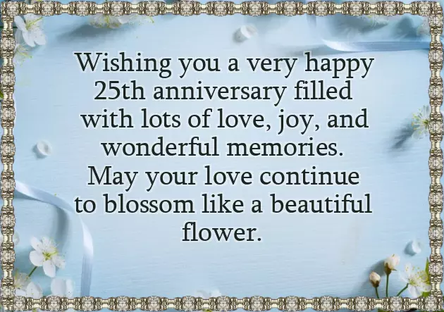 Happy Silver Wedding Anniversary Happy Silver Wedding Anniversary