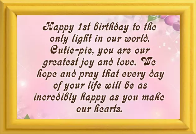 1St Birthday Baby Girl Quotes