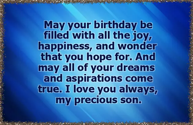 Son To Mother Birthday Wishes Son To Mother Birthday Wishes