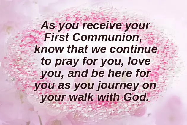 First Communion Wishes