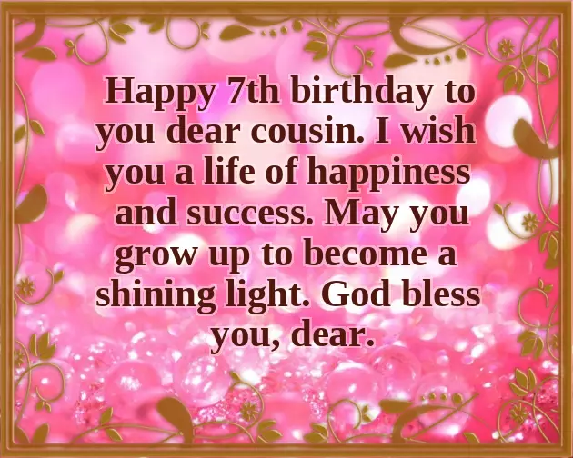 7Th Birthday Wishes 7Th Birthday Wishes
