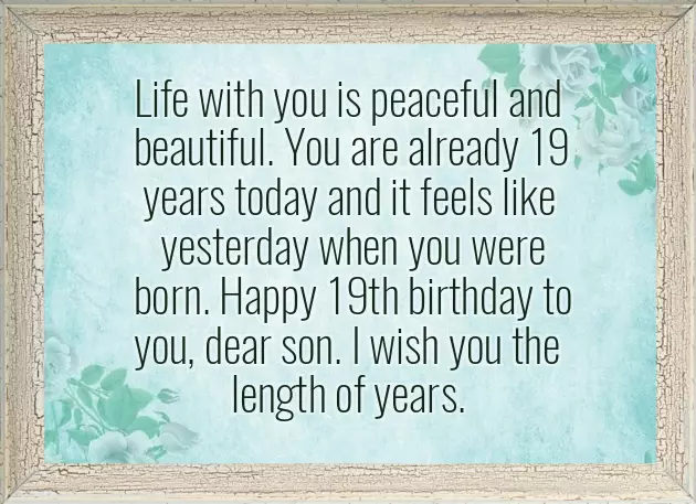 Happy 19Th Birthday To My Son
