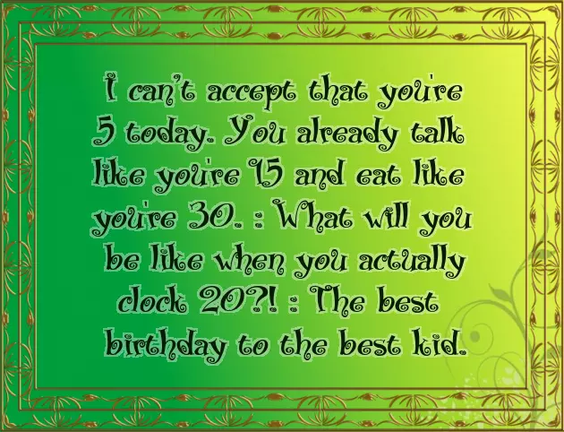 Happy Birthday Wishes For 5 Year Old Happy Birthday Wishes For 5 Year Old