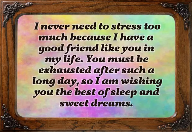 Good Night Message To Best Friend Good Night Message To Best Friend