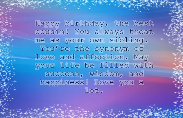 Birthday Wishes Cousin Girl