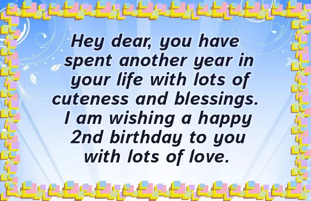 Happy 2Nd Birthday Baby Girl Quotes