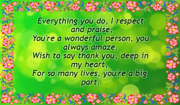 Poem For Appreciation