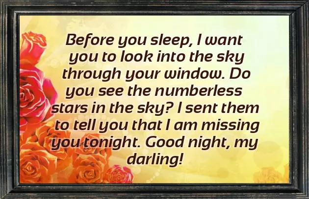 Wishing Goodnight To Your Lover